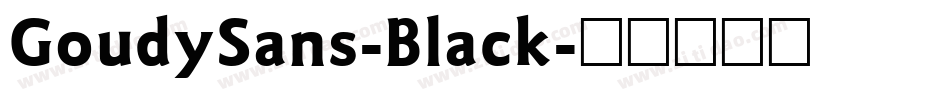GoudySans-Black字体转换