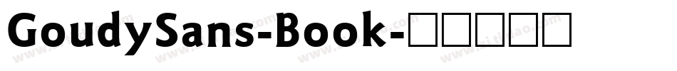 GoudySans-Book字体转换
