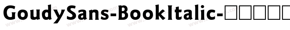 GoudySans-BookItalic字体转换