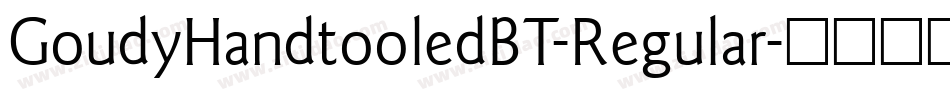 GoudyHandtooledBT-Regular字体转换