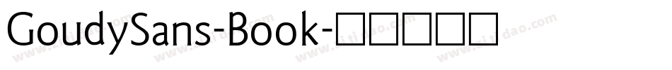 GoudySans-Book字体转换