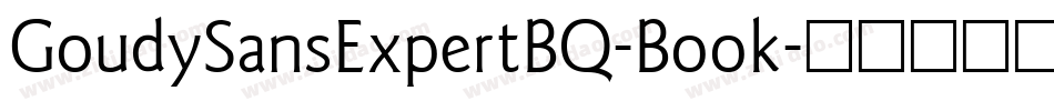 GoudySansExpertBQ-Book字体转换