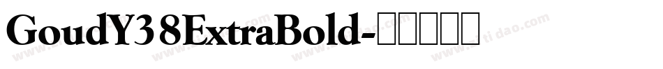 GoudY38ExtraBold字体转换