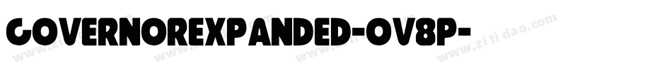 GovernorExpanded-Ov8p字体转换