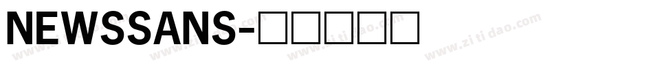 NEWSSANS字体转换