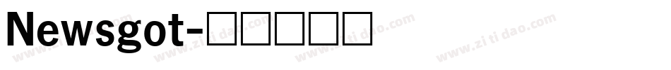 Newsgot字体转换