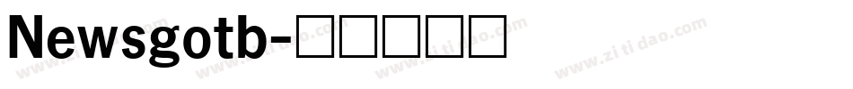 Newsgotb字体转换