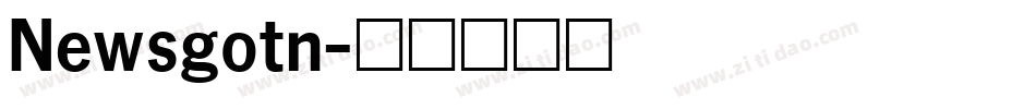 Newsgotn字体转换