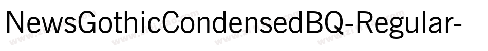 NewsGothicCondensedBQ-Regular字体转换