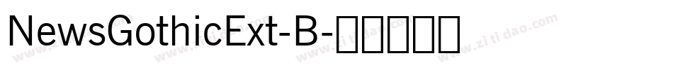 NewsGothicExt-B字体转换