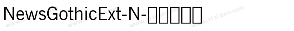 NewsGothicExt-N字体转换