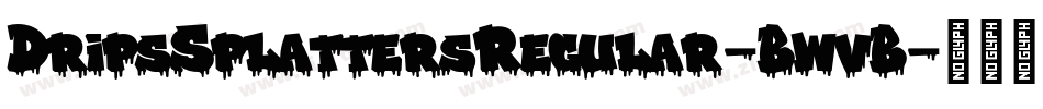 DripsSplattersRegular-BwvB字体转换