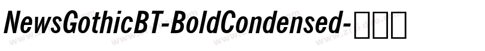 NewsGothicBT-BoldCondensed字体转换