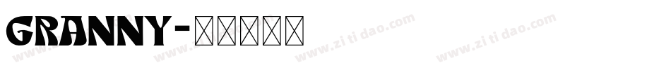 Granny字体转换