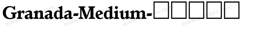 Granada-Medium字体转换