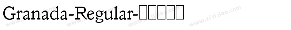 Granada-Regular字体转换