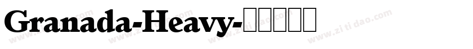 Granada-Heavy字体转换