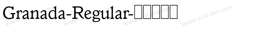 Granada-Regular字体转换