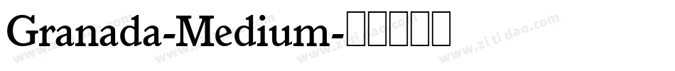 Granada-Medium字体转换