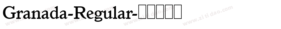 Granada-Regular字体转换