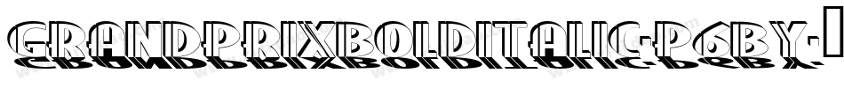 GrandPrixBoldItalic-p6By字体转换
