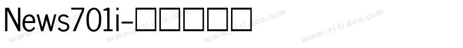 News701i字体转换