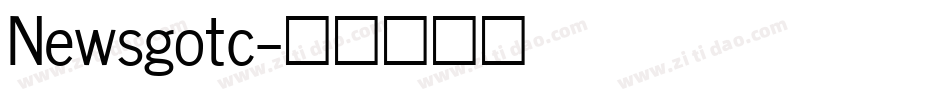Newsgotc字体转换