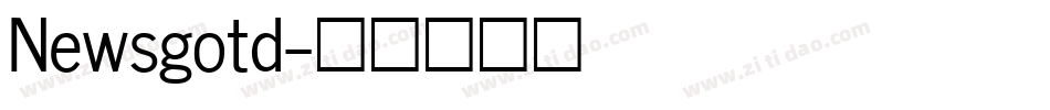 Newsgotd字体转换