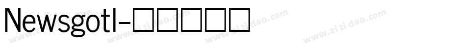 Newsgotl字体转换