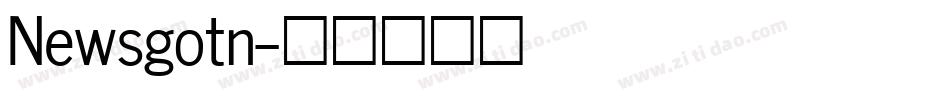 Newsgotn字体转换