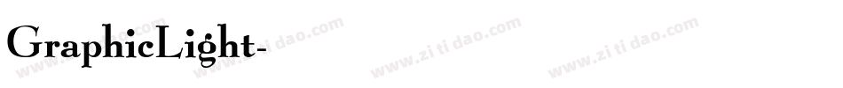 GraphicLight字体转换