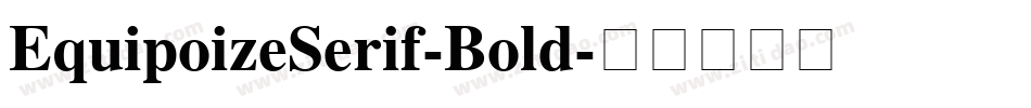 EquipoizeSerif-Bold字体转换