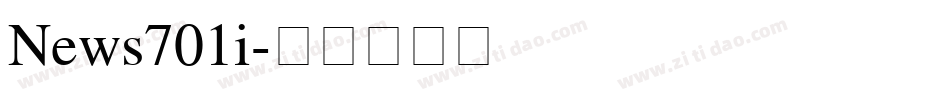News701i字体转换