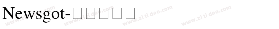 Newsgot字体转换