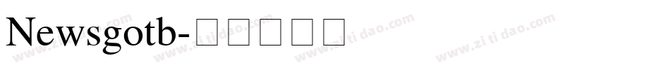 Newsgotb字体转换