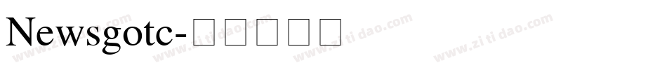 Newsgotc字体转换