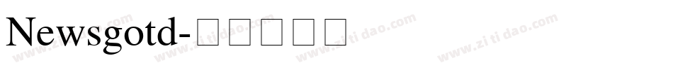 Newsgotd字体转换
