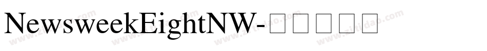 NewsweekEightNW字体转换