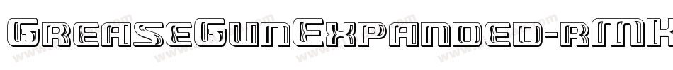 GreaseGunExpanded-rMK9字体转换