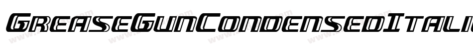 GreaseGunCondensedItalic-Y4r8字体转换
