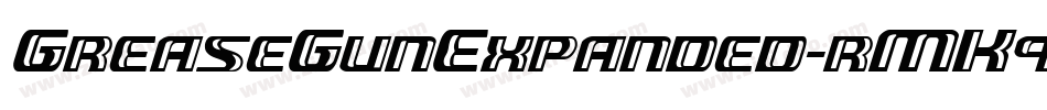 GreaseGunExpanded-rMK9字体转换