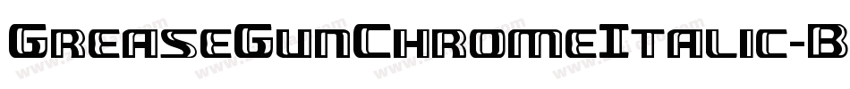 GreaseGunChromeItalic-BJrl字体转换