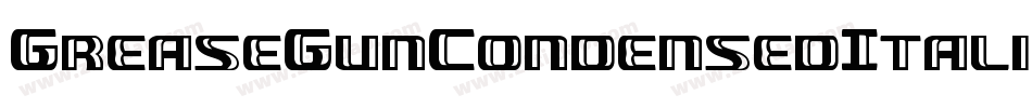 GreaseGunCondensedItalic-Y4r8字体转换