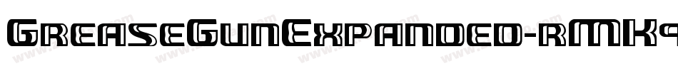 GreaseGunExpanded-rMK9字体转换