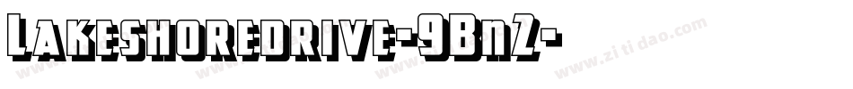 Lakeshoredrive-9Bn2字体转换