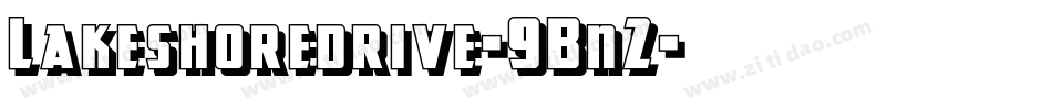 Lakeshoredrive-9Bn2字体转换