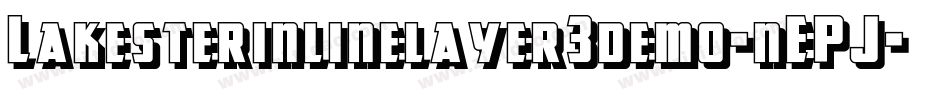 Lakesterinlinelayer3demo-nEPJ字体转换