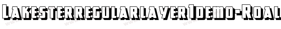 Lakesterregularlayer1demo-Roal字体转换