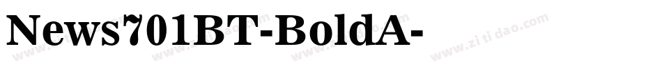 News701BT-BoldA字体转换