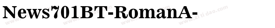 News701BT-RomanA字体转换